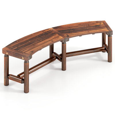Solid Wood Outdoor Bench