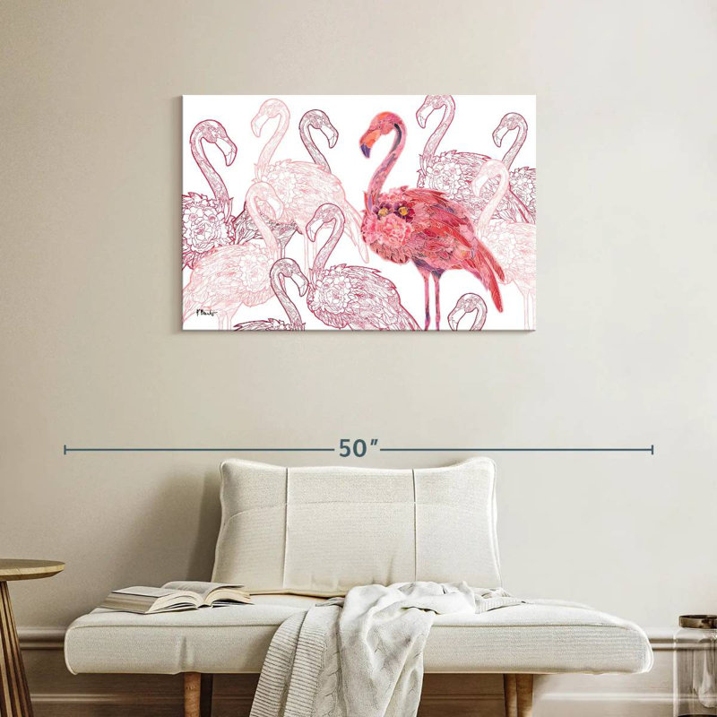 Flamant rose Brampt, H 24 po x l 36 po