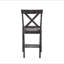 Ensemble de 2 chaises à hauteur de comptoir avec siège rembourré en lin-1517879224