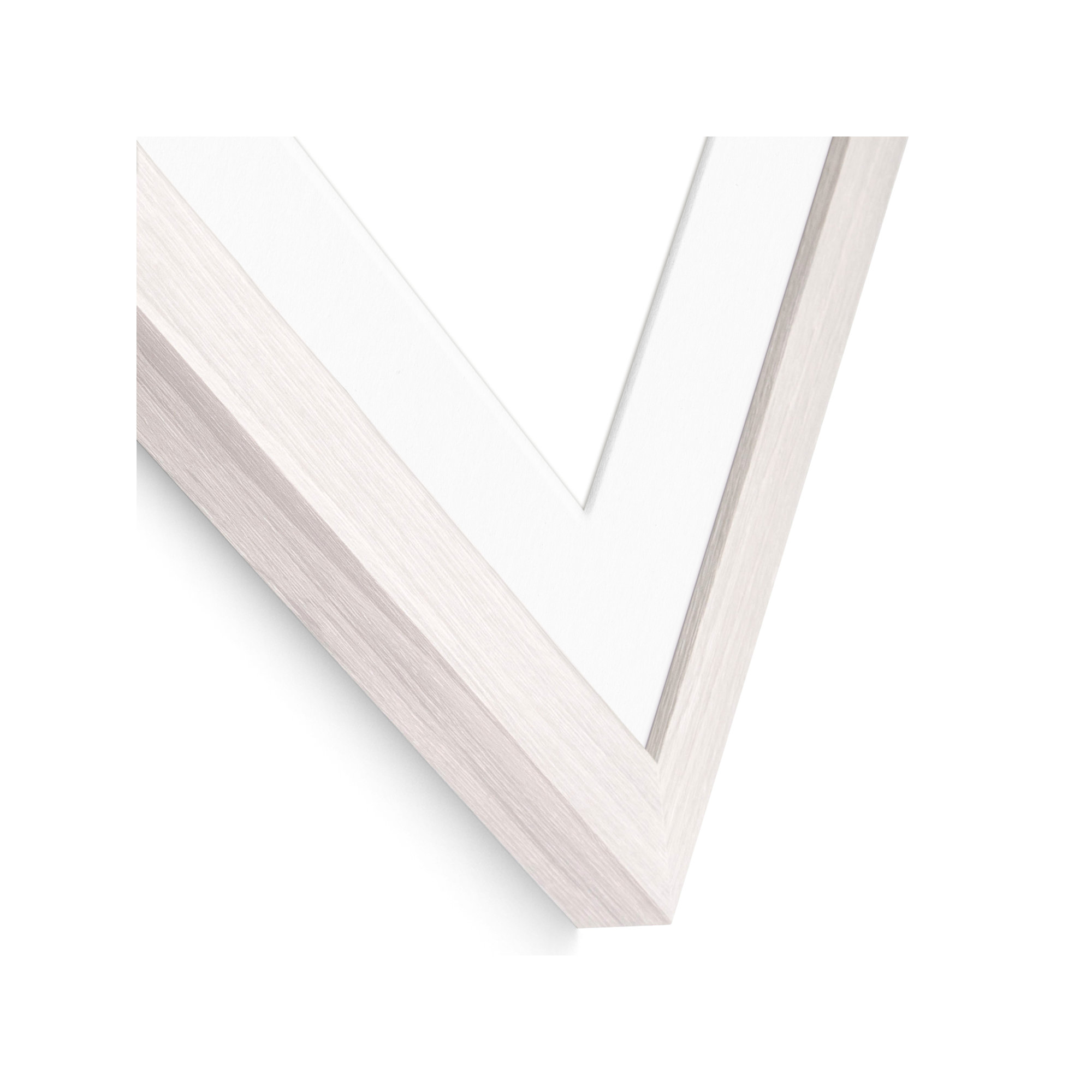 Arkhurst Wood Picture Frame with Mat, White, 11" x 14", 5" x 7"