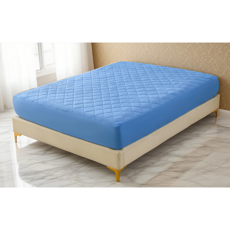Waterproof And Thick Mattress Protective Pad - Breathable And Dustproof Fit Bed Sheet Design Skin Friendly Bed Cover Suitable For Home Dormitory And Hotel Use
