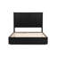 Grand lit durable, structure en bois, design moderne pour la maison