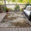 Machine Washable Indoor/Outdoor Xhevrie Brown Rug-111925016