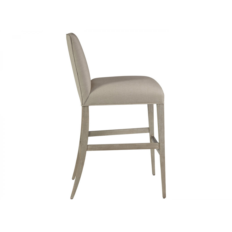 Cohesion Madox Upholstered Low Back Stool, Bar Stool (30.5" Seat Height), Antico