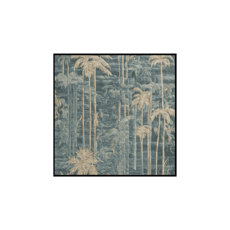 Machine Washable Gray Area Rug, Square 8'