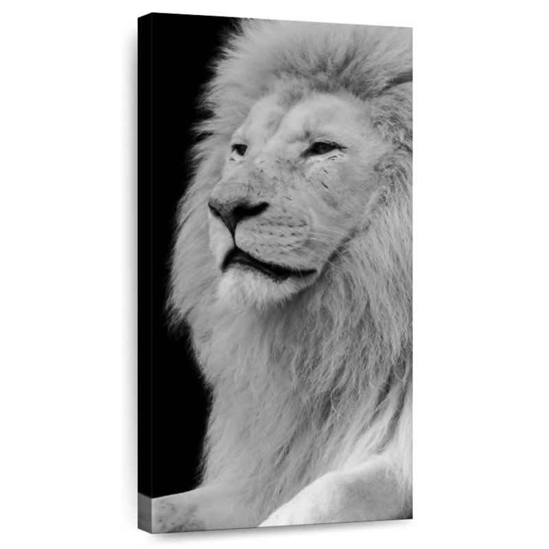 Profil de tête de lion