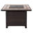 Sunjoy Square Ceramic Tile Top with All-Weather Wicker Propane Powered Firepit Table