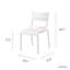 Chaise d'appoint empilable Loar-1957784747