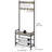 Versatile Industrial Coat Rack Shoe Bench - Rustic Entryway Hall Tree With Adjustable Hooks And Shoe Storage - Functional Design-2074211901