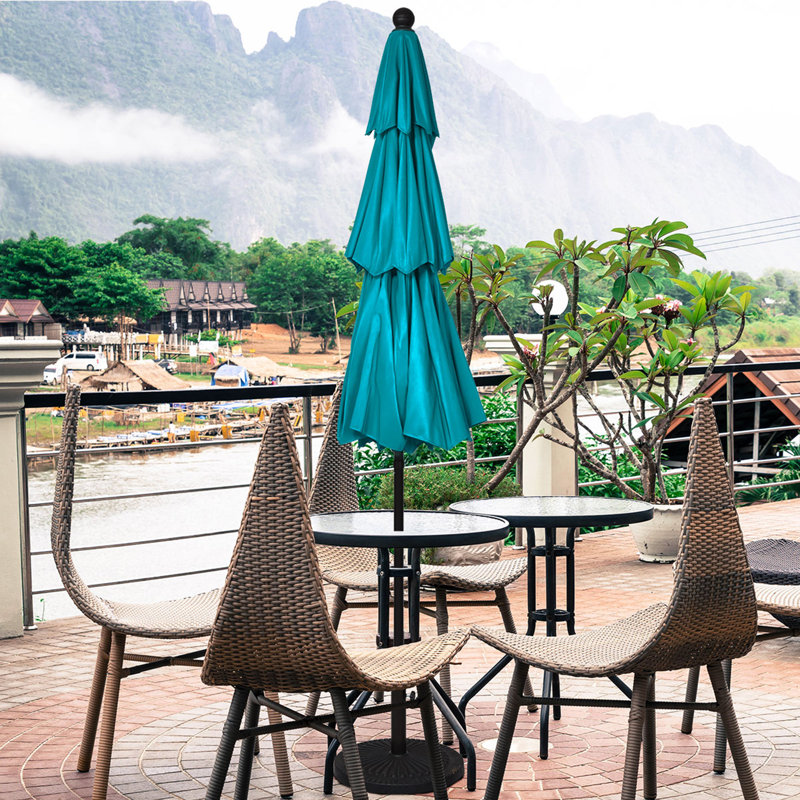 Gomer 120'' Market Umbrella, Turquoise
