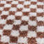 Moodi Modern Shaggy Area Rug Checkered Design-122009911-122425660