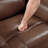 1Pc Recliner Chair With Swivel Motion Luxurious Comfort Leather Upholstered Solid Wood Living Room Furniture-1206849745