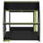 Gaming Loft Bed with RGB Desk, LED Lights, USB Charging Ports and Cable Management-2079256675