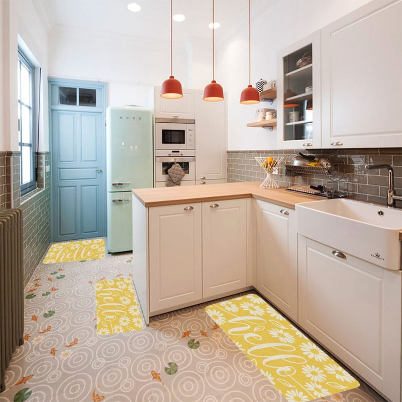 Tapis de cuisine 3 pièces Daisy Hello