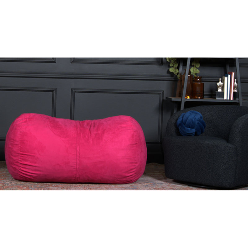 Fauteuil à billes Michael, Polyester rose, H 25 po x l 50 po x P 35 po