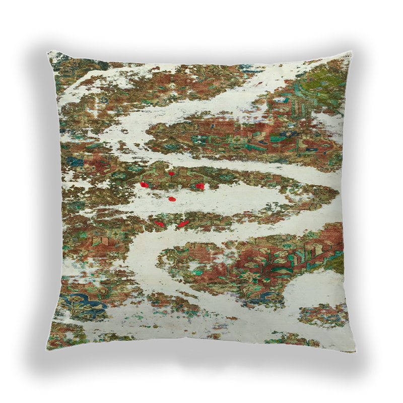 Coussin Abstract 2332, Microsuède