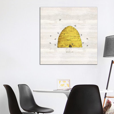 Bee's Life V-Beehive by Tara Reed - Wrapped Canvas Painting