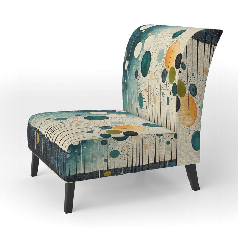 Fauteuil de chambre rembourré minimaliste coloré, Oasis I coloré Mid Century