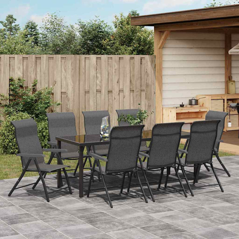 Eliezel 8 - Person Patio Dining Set Rectangular Table, Grey