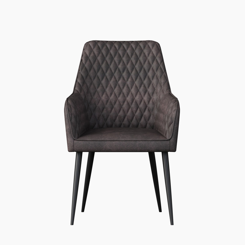 48cm H Upholstered Side Chair, Brown