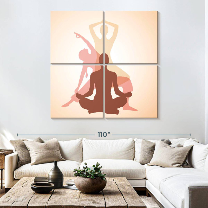 Kerrick Yoga Pose, H 74 po x l 74 po