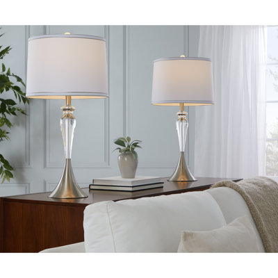 Lampe de table contemporaine en cristal - ensemble de 2