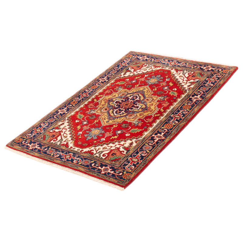 One-of-a-Kind 4' X 6' New Age Wool Area Rug in Dark Copper