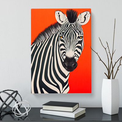 Zebra Pop - Wrapped Canvas