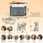 Table de bout décorative avec tiroir cannelé pour chien de 44,6 po-2008633826