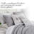 Botanical Leaves Collection Reversible 6 Piece oversized Quilt Set by Southshore Fine Linens-1587201463-1587201461