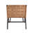 Camden Woven Brown Leather Accent Chair