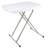 Folding Table - Lightweight Portable Folding Desk - Small Plastic Table for TV Tray, Playing Cards, and Craft Room by Everyday Home (White)