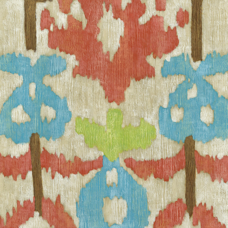 Island Ikat II by Chariklia Zarris - Wrapped Canvas Print, 30cm H x 30cm W x 3.8cm D