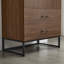 Grande armoire moderne en bois avec base en métal-106491018