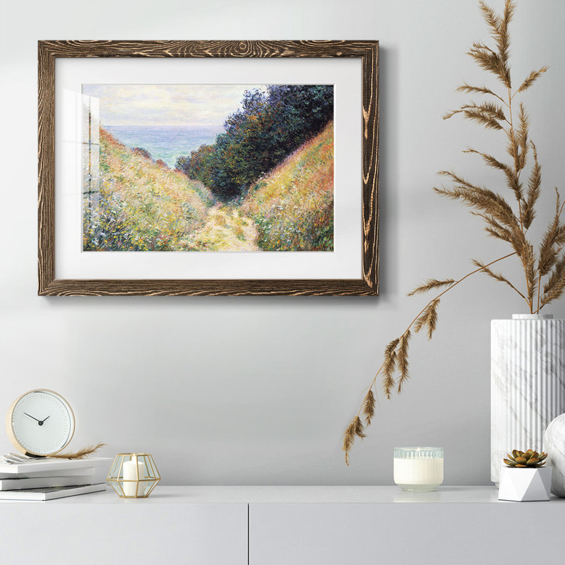 Pourville # 1 par Monet, Noyer, H 14 po x l 20 po