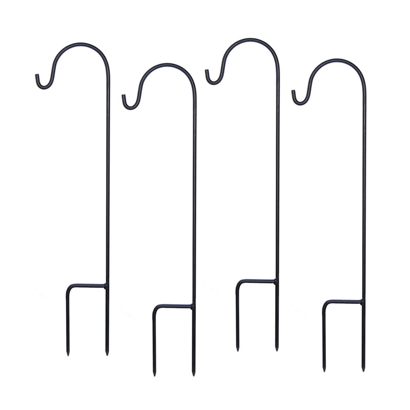 18"  Metal Shepherd's Hooks - 4 Count