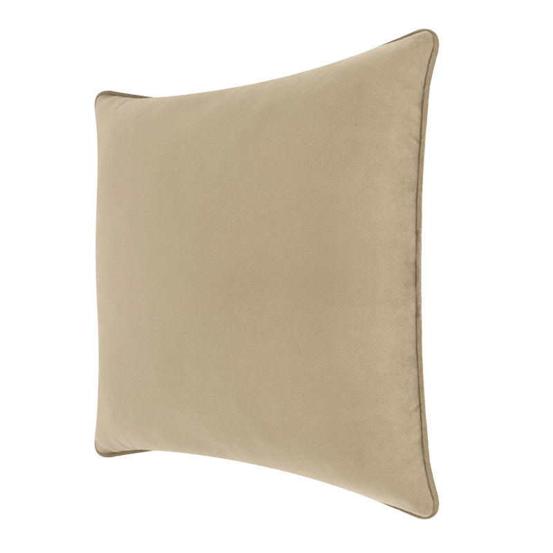 Sparkles Home Coordinating Throw Pillow | Polyester Cover & Feather Fill | Soft & Luxurious - 4 Sizes, Taupe Velvet