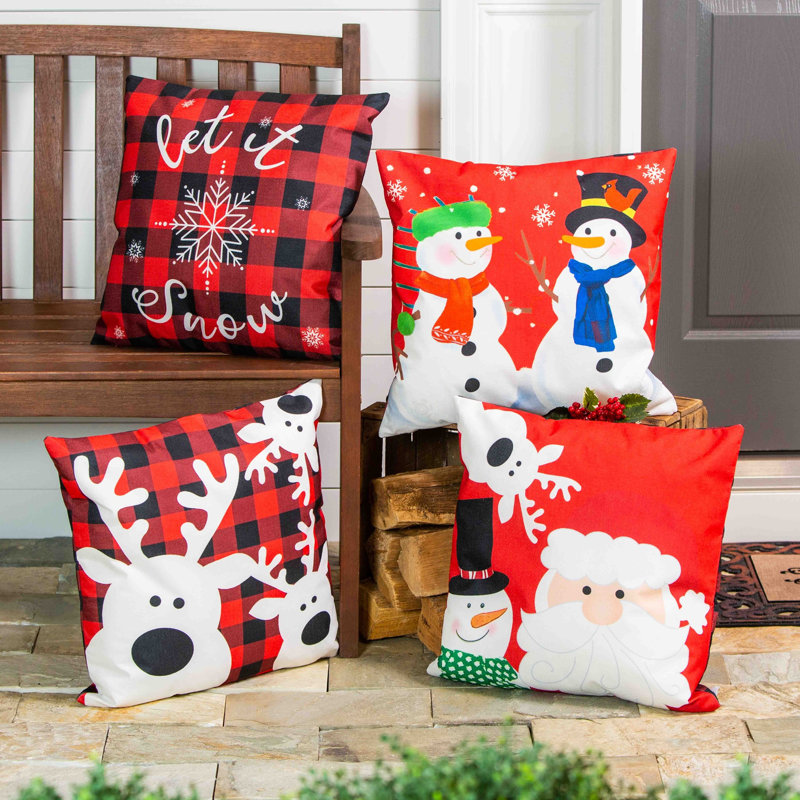Ensemble de housse de coussin Let It Snow Winter