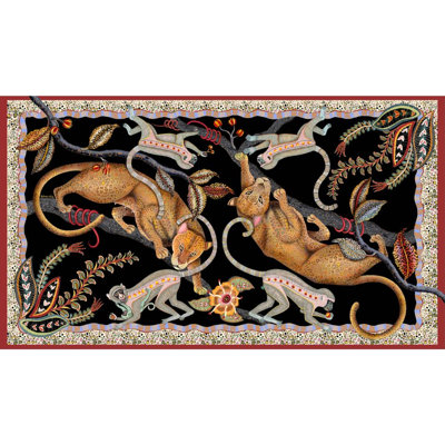 Monkey Tales Tablecloth - Linen