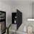 Wall Cabinet Dennard, Kitchen, Black-895151695