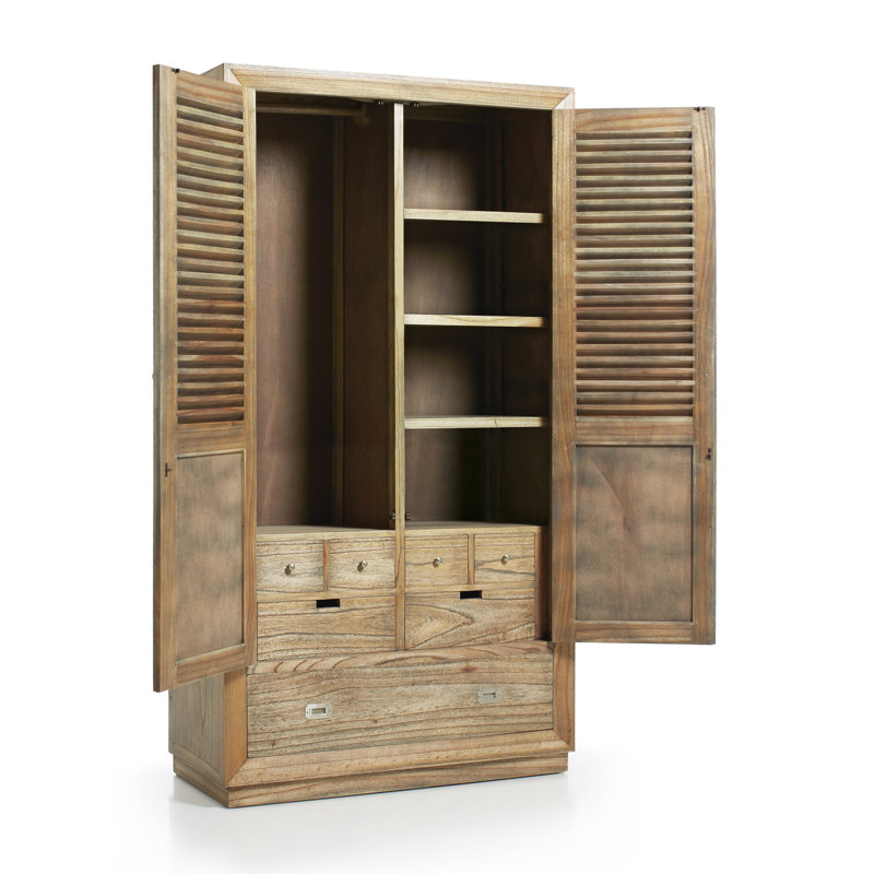 Merapi 2 Door Solid Wood Wardrobe