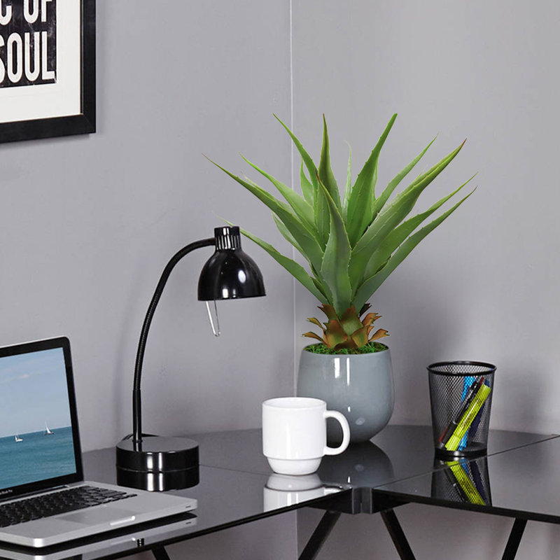 Agave plante artificielle avec pot, H 27 po x l 6 po x P 7 po