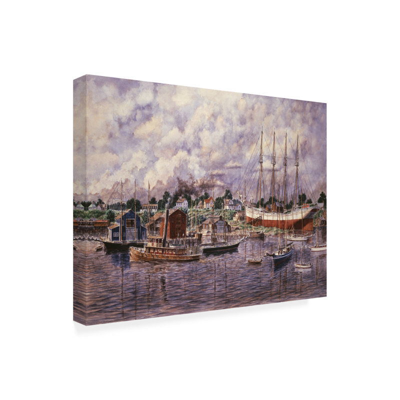 Lancement de l'article sur toile "Elinor F Bartram" par Stanton Manolakas, H 14 po x l 19 po x P 2 po