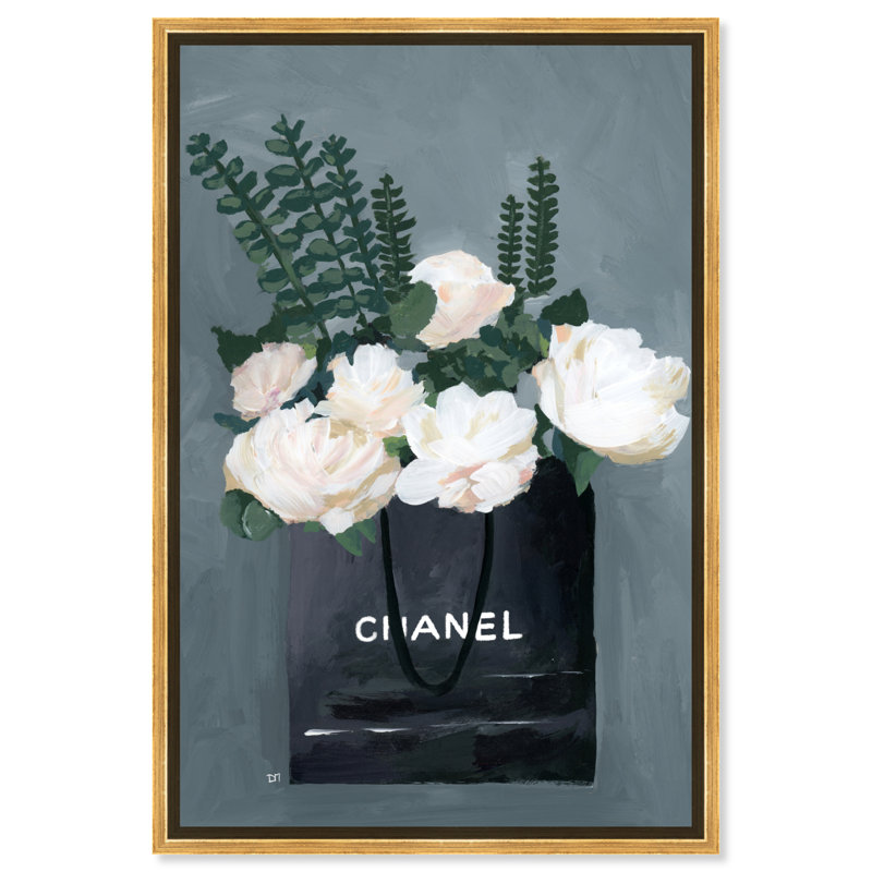 Precious Finds Florals - Peinture, H 30 po x l 20 po, Cadre doré