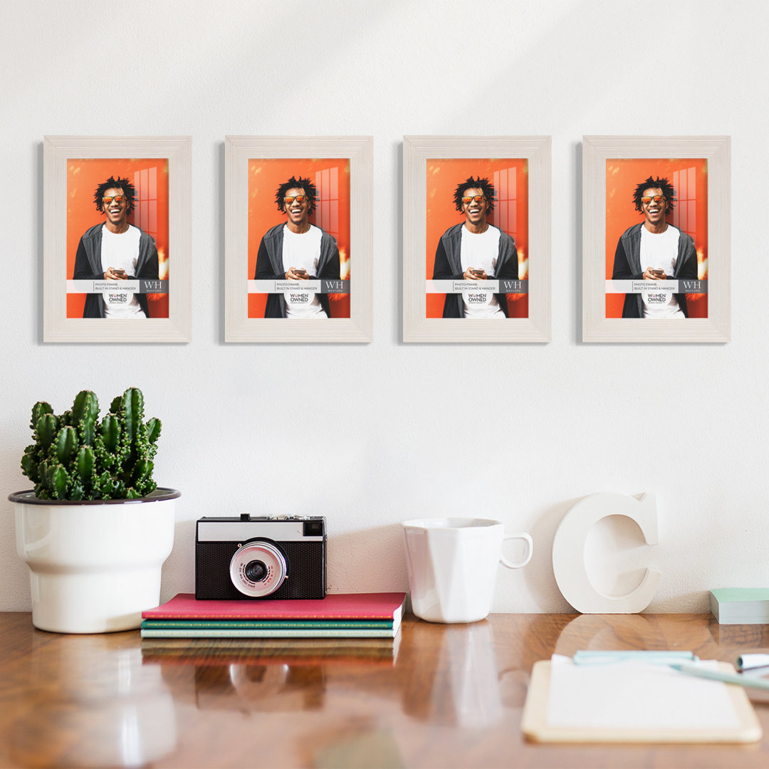 White Wood Gallery Picture Frame - Set of 4 (Set of 4) Wexford Home Picture 