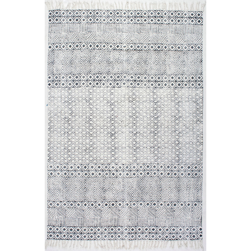 Lillian Cotton Geometric Indoor Rug, Rectangle 3' x 5'