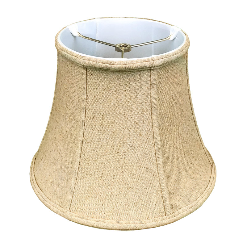Abat-jour cloche modifié, Crème lin, H 15 po x l 20 po x P 20 po