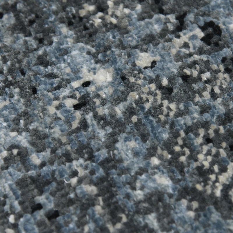 One-of-a-Kind Dazzle Modern Hand-Knotted 2'X3' Wool Blue Area Rug, Rectangle 2' x 3'