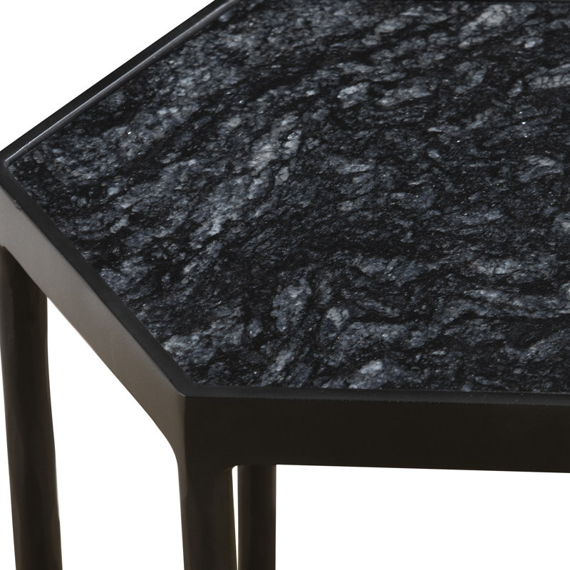 Figgy Marble Tray Top End Table