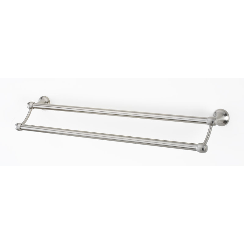 Royale Double Towel Bar, Satin Nickel